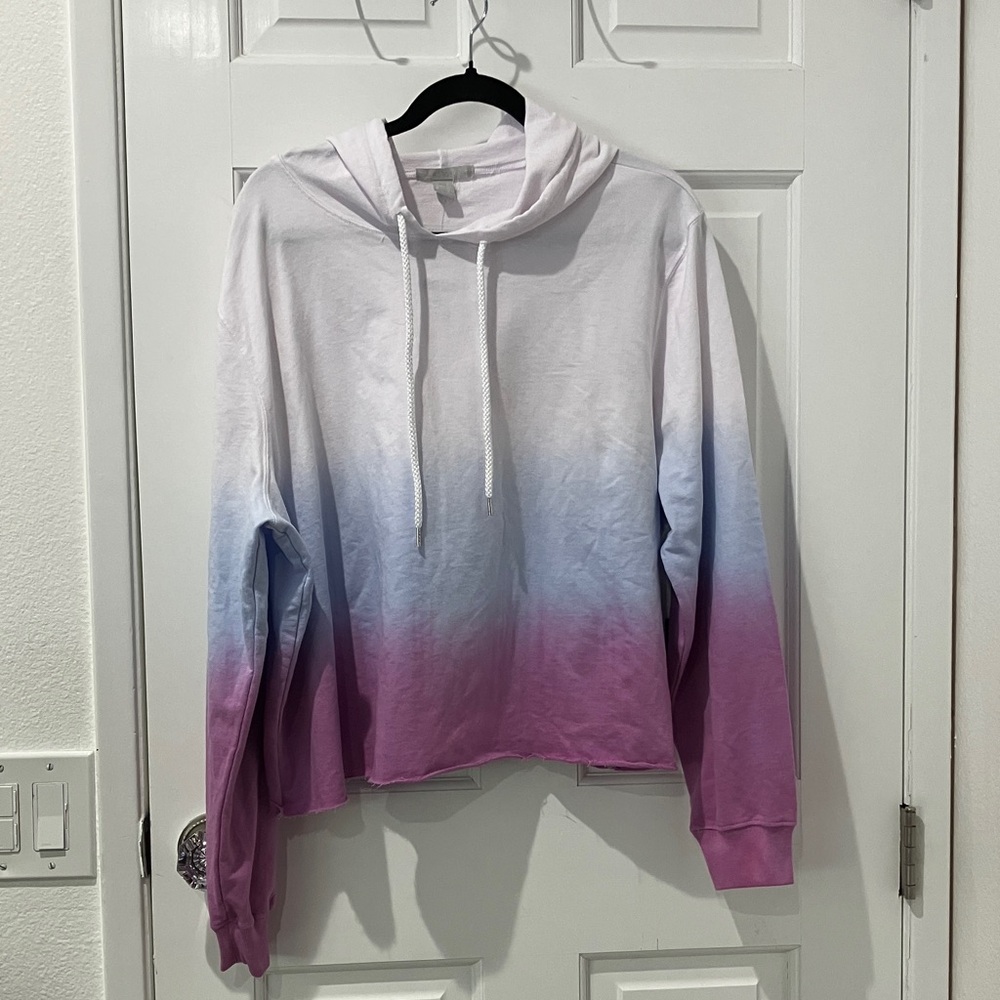 Forever 21 plus active ombre cropped hoodie 2X